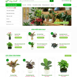 Theme shop cây cảnh
