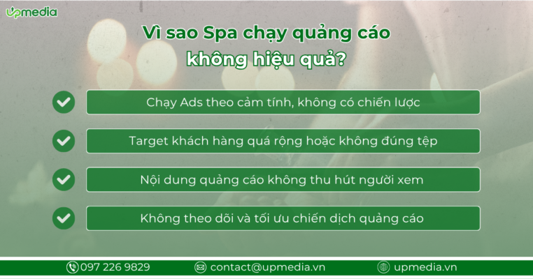 Vì sao nhiều spa chạy quảng cáo không hiệu quả?